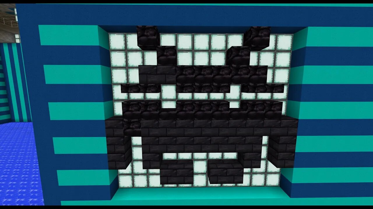 Building Retro Game Icons into Minecraft Walls - Galaxian, Galga, Space invaders