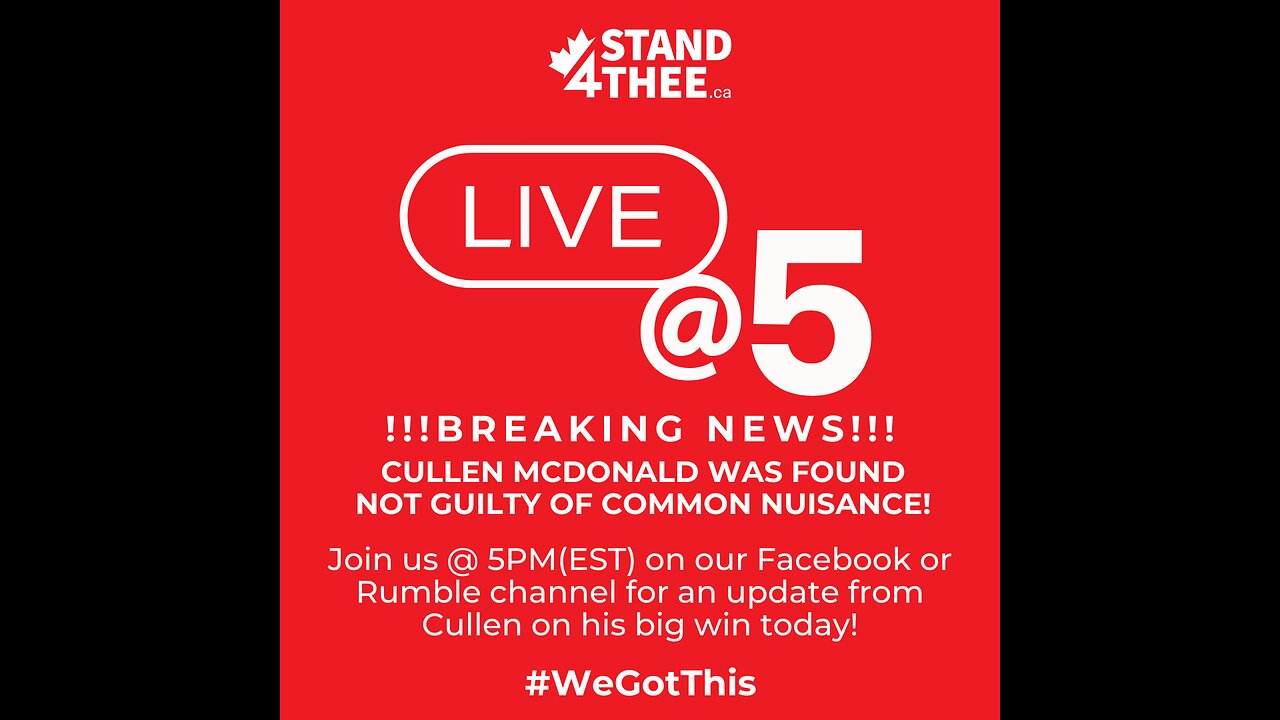 Stand4THEE Live @ 5 with Cullen McDonald