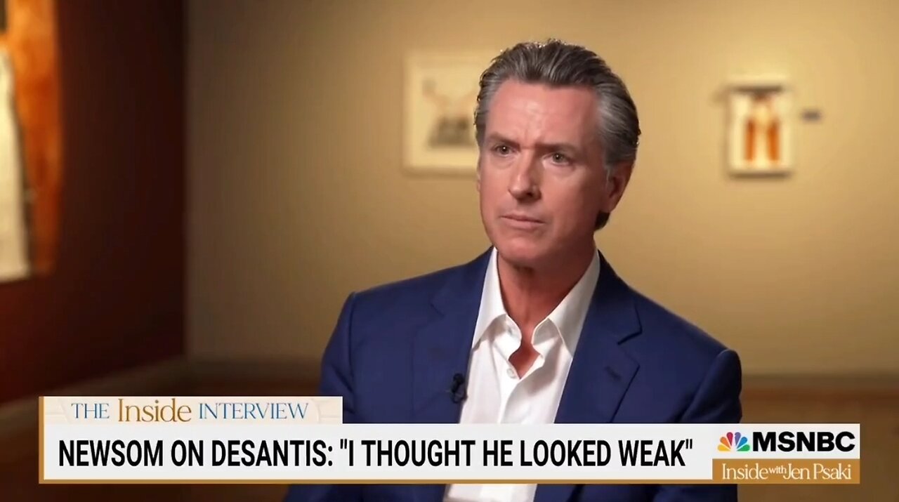 Gov Newsom Tells DeSantis To Pack It Up Or Get Rolled By Trump