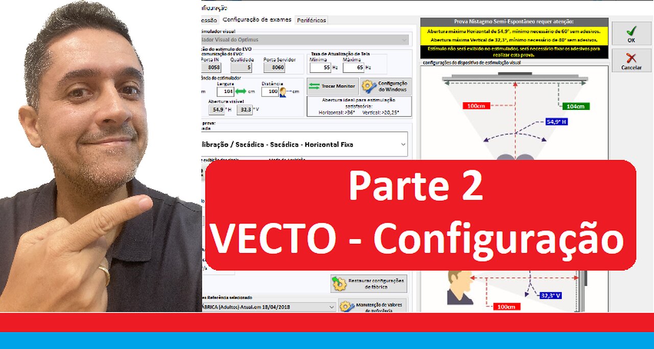 Configurando o software do Optimus, o Vecto da Contronic