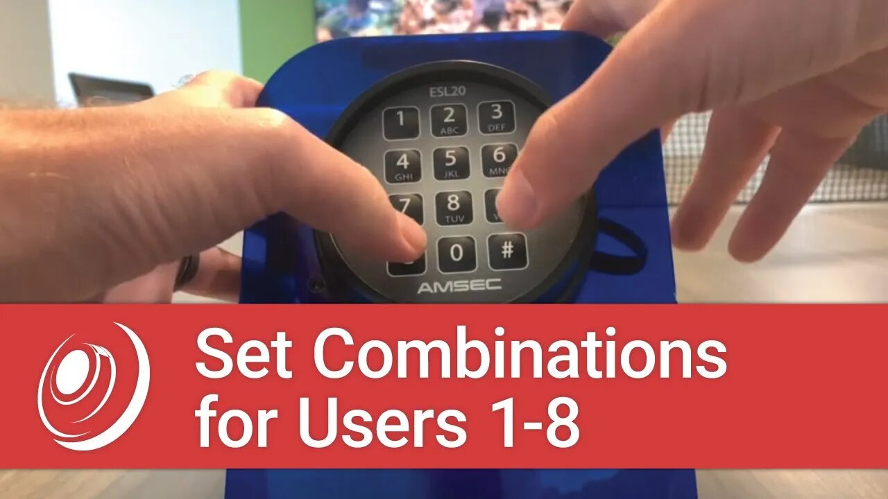 Set Combinations for Users 1-8 on a AMSEC ESL20XL Digital Lock