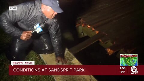 Dock torn up at Sandsprit Park in Stuart