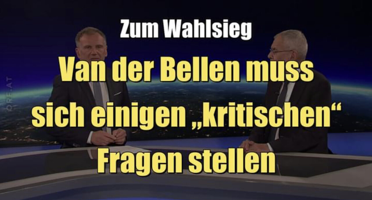 🇦🇹 Van der Bellen über seine Wiederwahl (ORF I ZIB 2 I 09.10.2022)