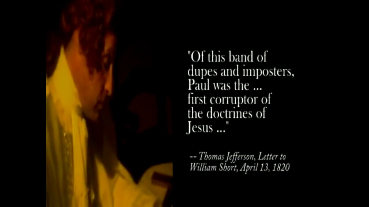 Thomas Jefferson - on Jesus v The Gospel