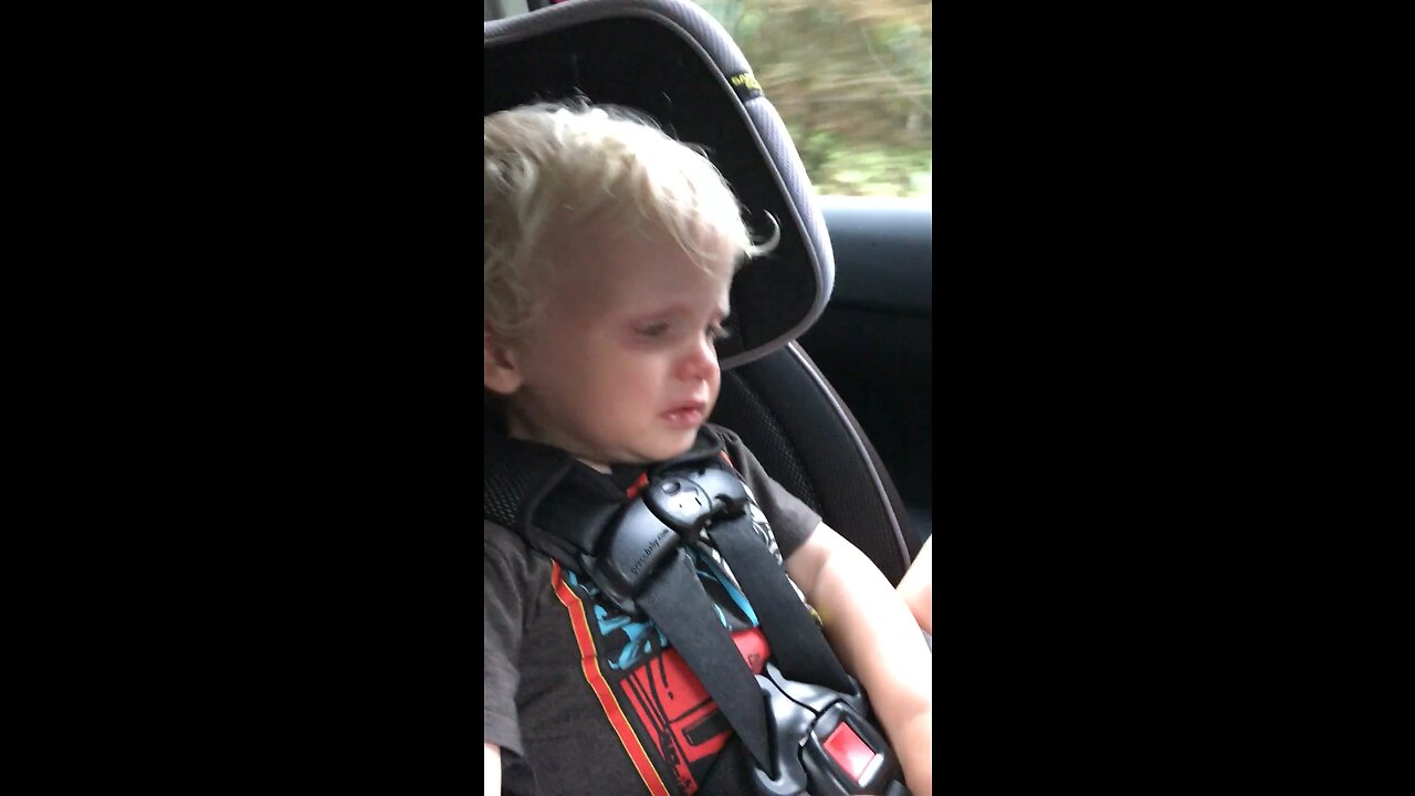 Sweet little boy can’t hold back his emotions while watching a movie.