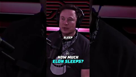 How Much Elon Sleeps? #shorts