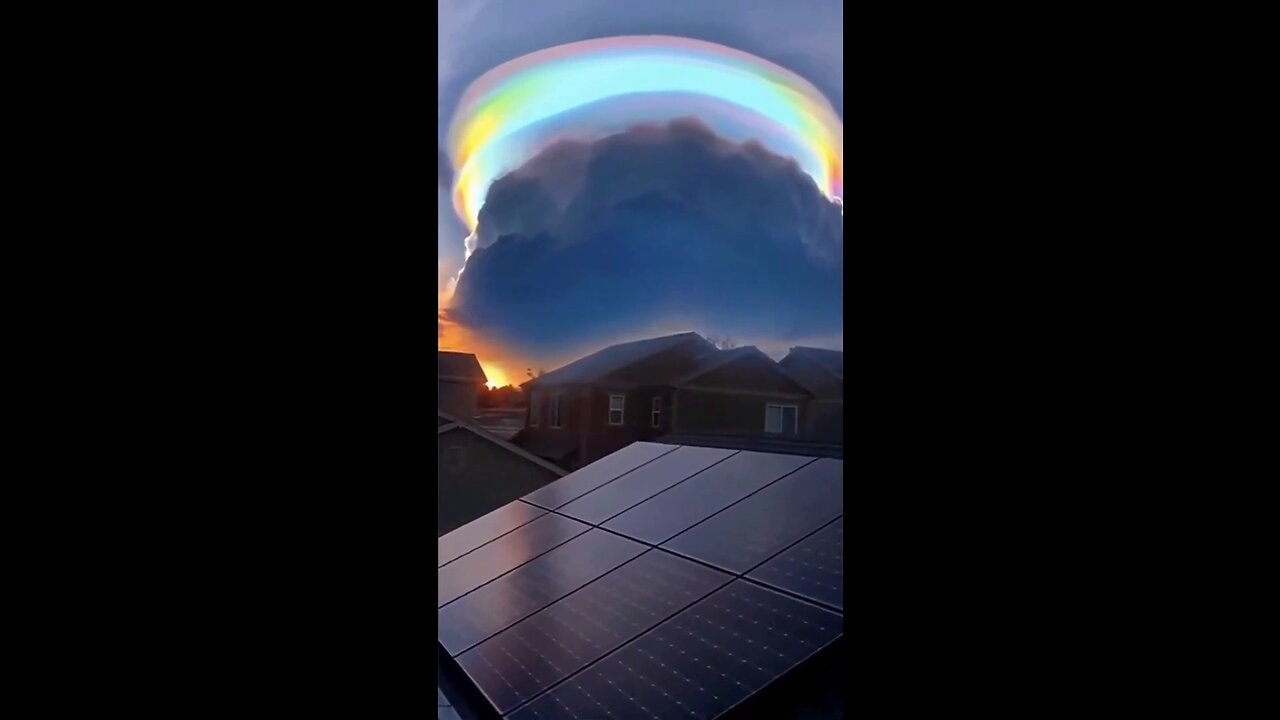 A Beautiful Rainbow cloud seen in China