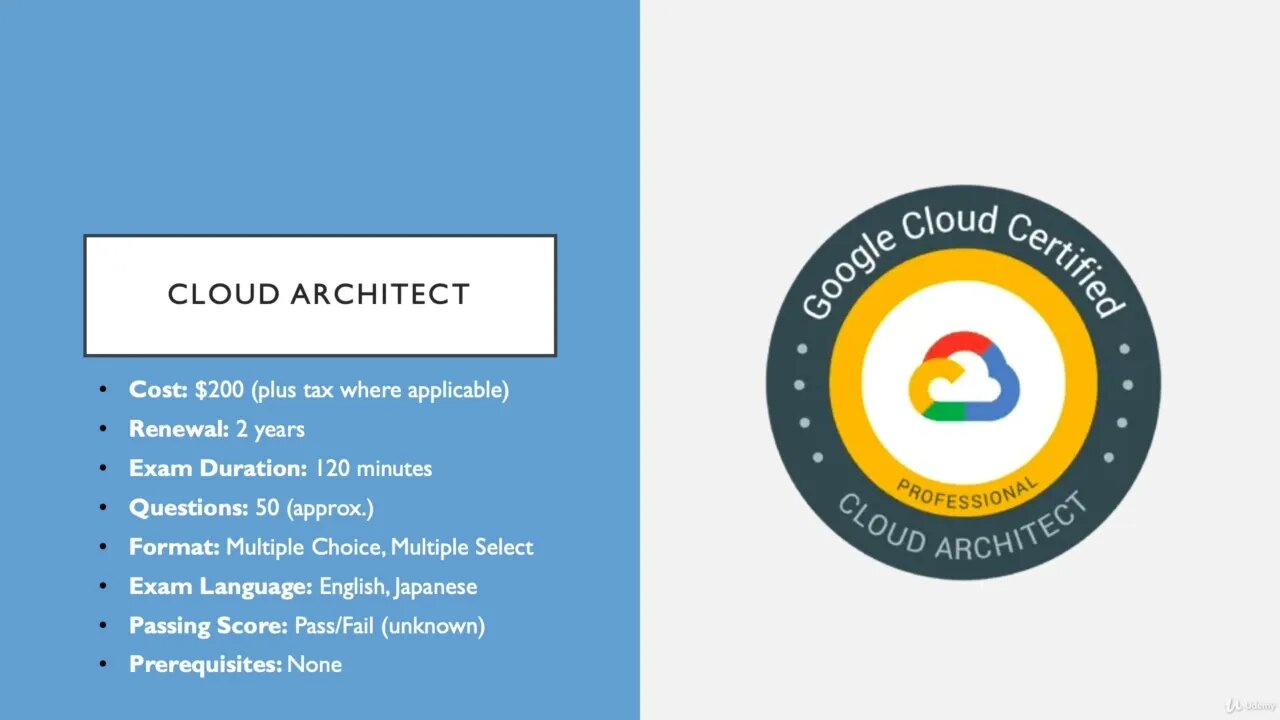 FREE FULL COURSE Google Cloud Architect Certification