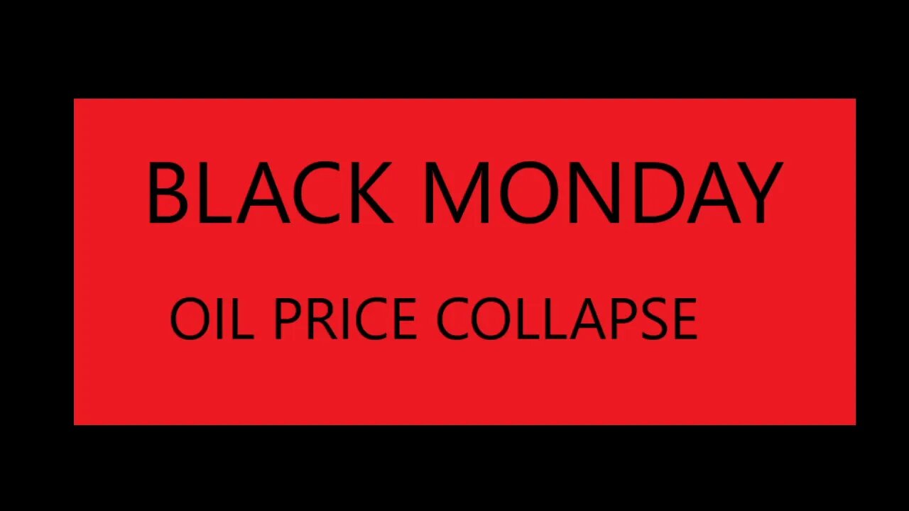 BLACK MONDAY 3/9/20