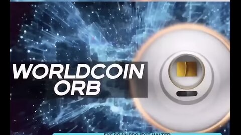 Russell Brand showing “Worldcoin Orb” that scans eyeballs for payments and social score tracking