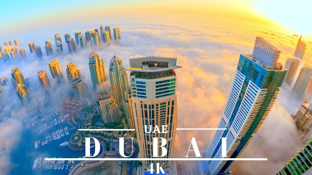 Dubai Burj Khilifa Drone View 4k Video Latest 2023