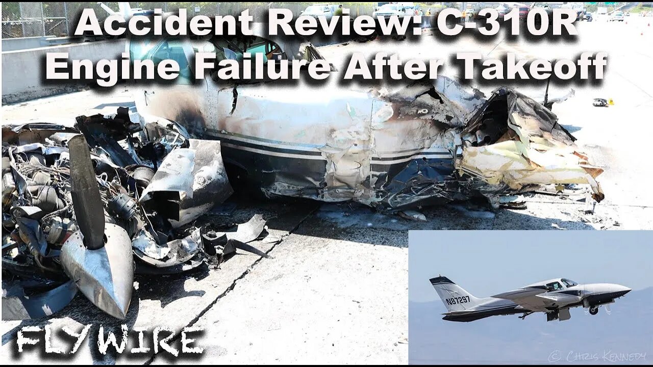 C 310R Engine Failure After Takeoff