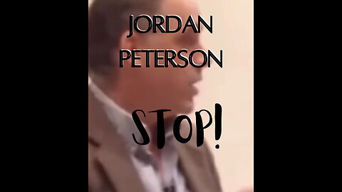 Jordan Peterson STOP DOING IT