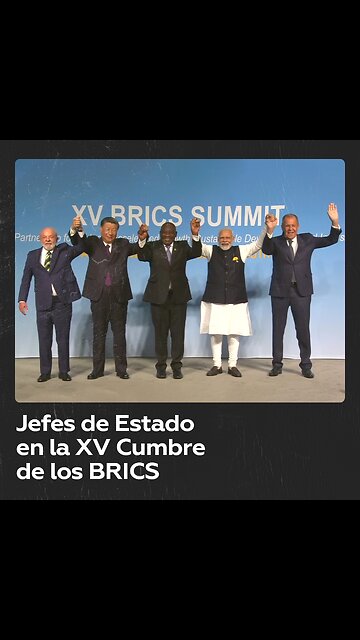 Foto conjunta de los jefes de Estado en el segundo día de los BRICS