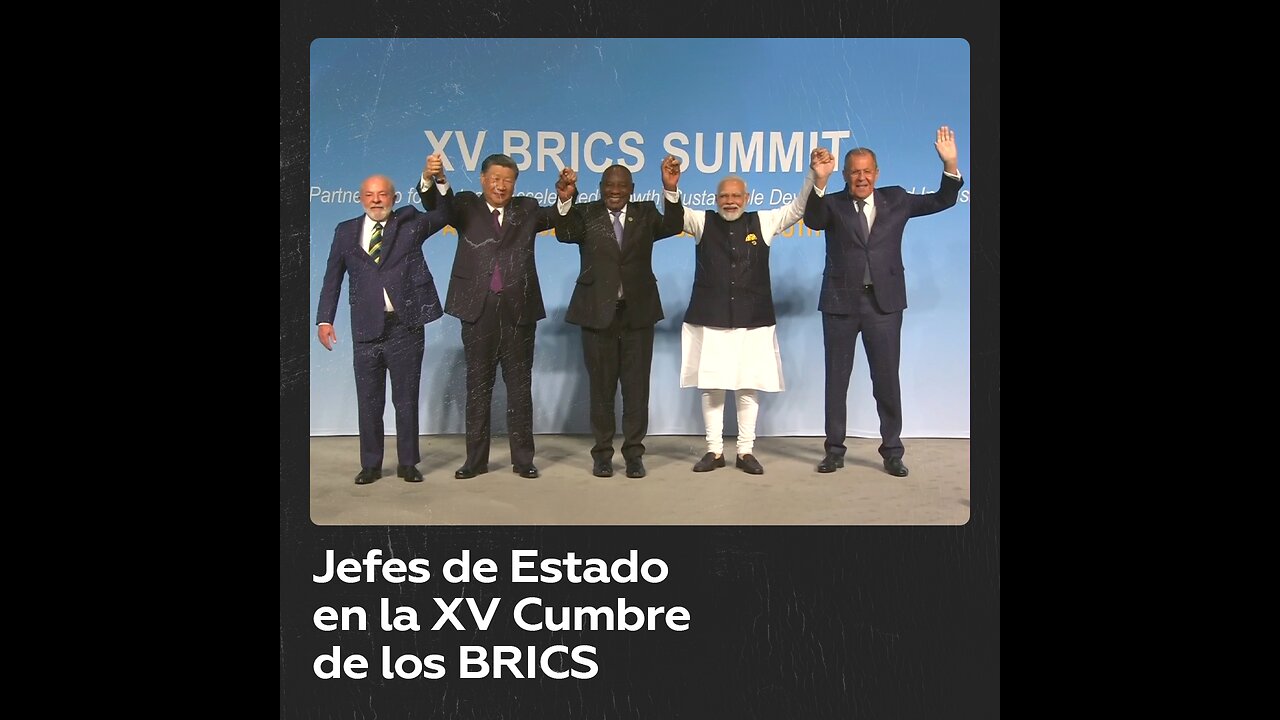 Foto conjunta de los jefes de Estado en el segundo día de los BRICS