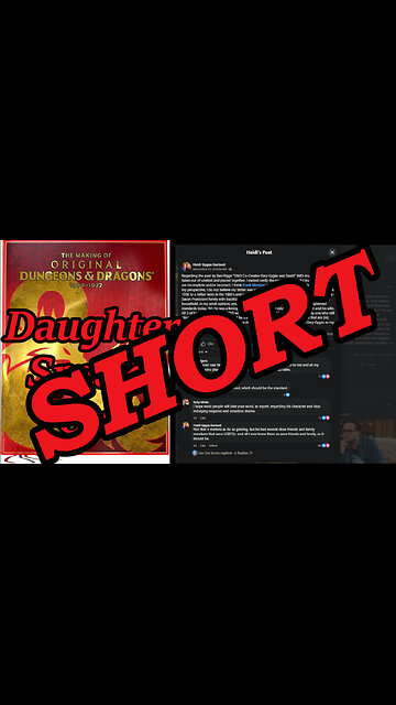 #dnd #garygygax #daughter defends against #wotc #wizardsofthecoast #gamers4harris #fyp #shorts