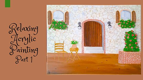 MAGICAL STONE HOUSE COMING TO LIFE! | Acrylic Painting Tutorial Part 1: Stones & Soil