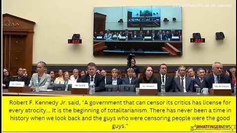 Robert F. Kennedy Jr. said, "A government that can censor its critics has license for every atrocity