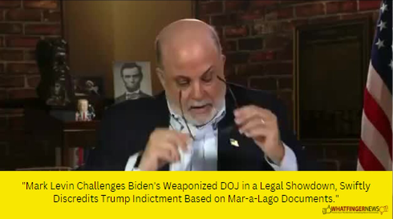 Mark Levin Challenges Biden's Weaponized DOJ in a Legal Showdown