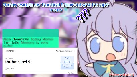 vtuber utakata memory trying to say thumbnail & figure out what the super chat means