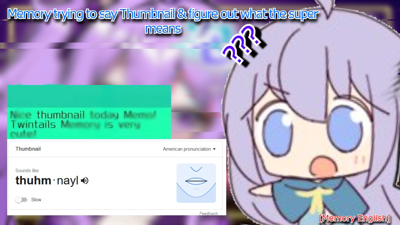 vtuber utakata memory trying to say thumbnail & figure out what the super chat means