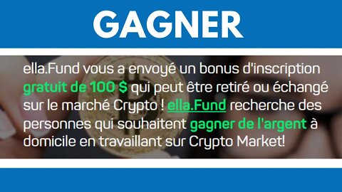 Gagner 100 $ en crypto ella gratuitement bonus pro pièces ella contrat polygone