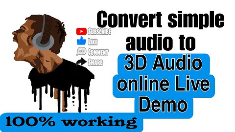 Simple audio to 3d audio converter #3daudioconverter