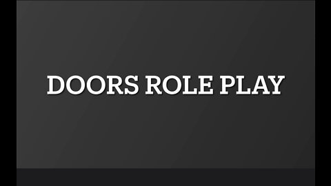 Roblox Door ROLEPLAY