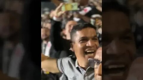 Cabo Daciolo comemorando gol do Vasco em São Januário
