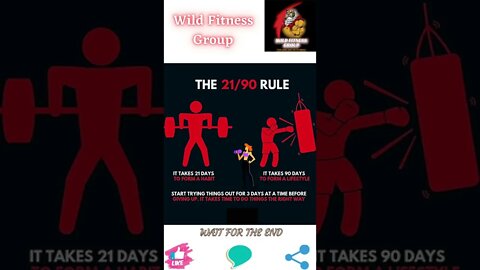 🔥The 21/90 rule🔥#shorts🔥#wildfitnessgroup🔥29 August 2022🔥