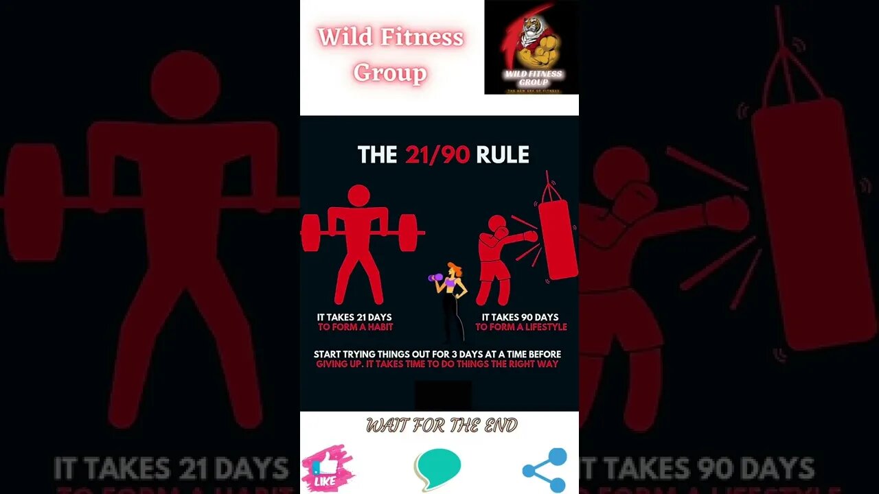 🔥The 21/90 rule🔥#shorts🔥#wildfitnessgroup🔥29 August 2022🔥