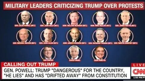 Top Military Leaders Condemn Trump's Use Of Active Military Against Americans!