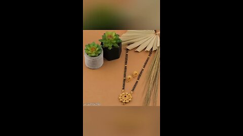 long gold mangalsutra design #