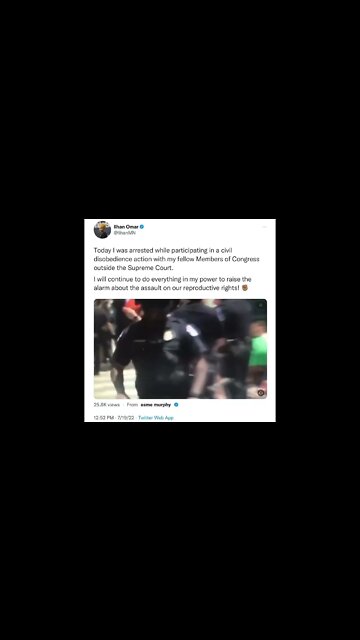 Just when you thought it couldn’t get any stupider:Illhan actually tweeted the video