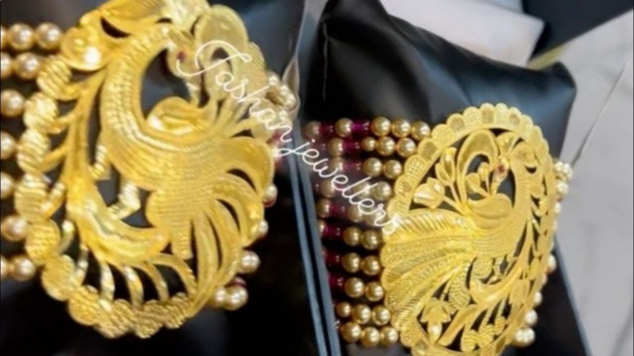 Gold Bahi /Bracelet/ Baaju band designs with weight/Price!!