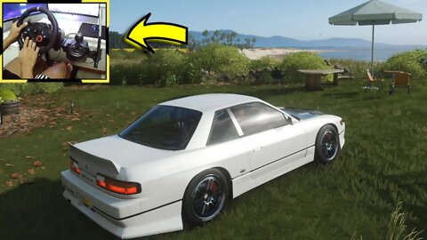 NISSAN SILVIA CLUB KS - Forza Horizon 4 gameplay / Logitech g29
