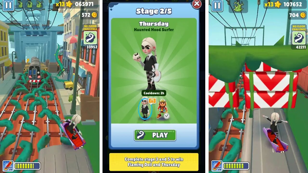 Subway Surfers Haunted Hood I No Floor Challenge Gameplay