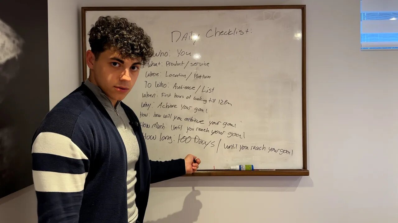 This daily checklist I use from Alex Hormozi