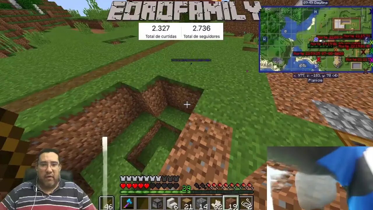 live de Minecraft 1.15.2 com Inscritos - ep05