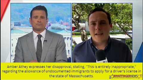 Amber Athey expresses her disapproval, stating, "This is entirely inappropriate,"