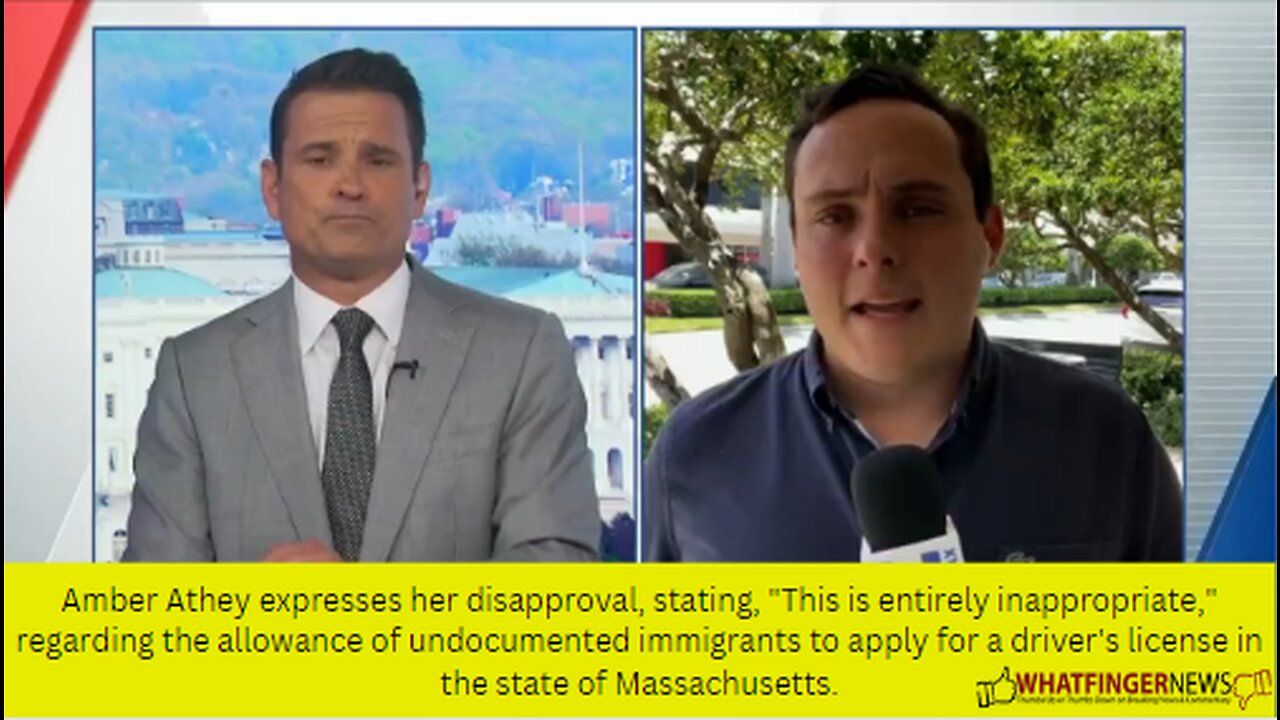 Amber Athey expresses her disapproval, stating, "This is entirely inappropriate,"