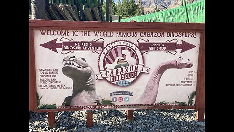 Summer 2023 World Famous Cabazon Dinosaurs Exhibit.