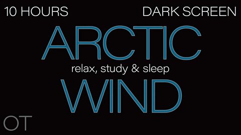 ARCTIC HOWLING WIND Sounds for Sleeping| Relaxing| Studying| BLACK SCREEN| Real Storm Sounds