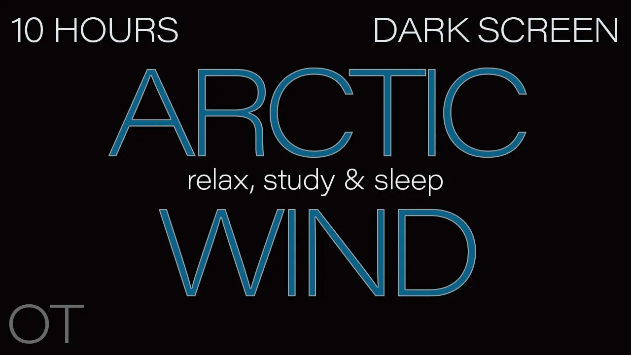 ARCTIC HOWLING WIND Sounds for Sleeping| Relaxing| Studying| BLACK SCREEN| Real Storm Sounds