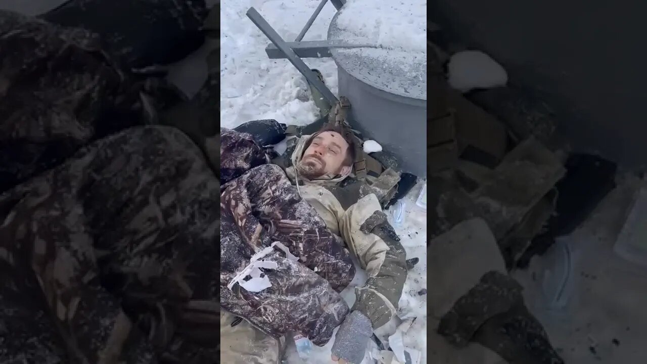 🇺🇦Graphic War18+🔥Frozen Russian Chechen Soldier Winter Battle Ukraine Armed Forces #Shorts