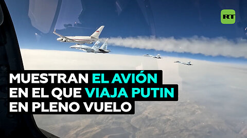 Cazas Su-35S protegen el vuelo de Putin a los Emiratos Árabes Unidos