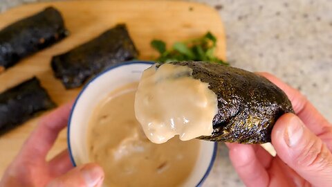 What I eat everyday as a keto vegan - Nori spring rolls (no deep-fry) | Keto vegan and gluten-free
