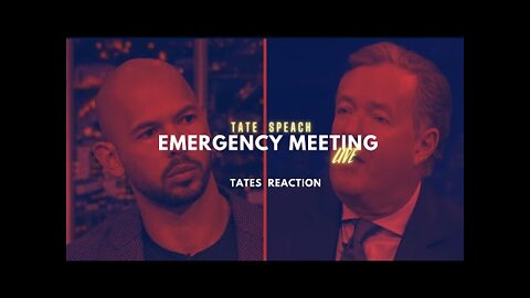 Tates reaction to @Piers Morgan Uncensored heated debate | EMERGENCY MEETING🤯🤯