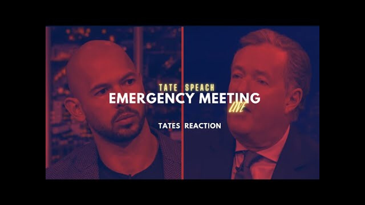 Tates reaction to @Piers Morgan Uncensored heated debate | EMERGENCY MEETING🤯🤯