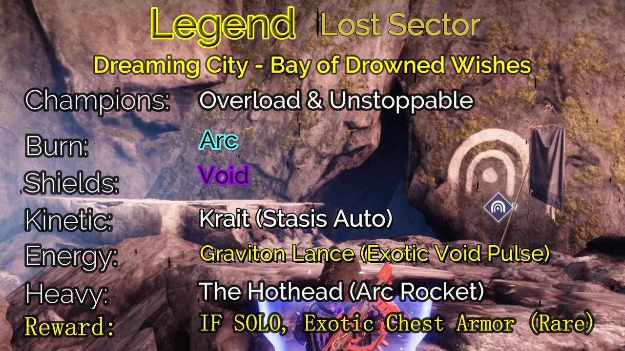 Destiny 2 Legend Lost Sector: Dreaming City - Bay of Drowned Wishes 5-13-22